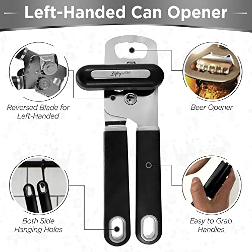 Left Handed Safety Can Opener: Lefty’s Ergonomic & Premium